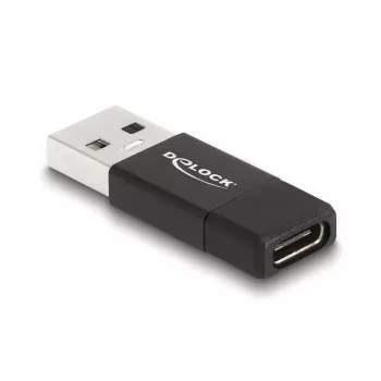 DeLOCK 60001 Jungties keitiklis USB A į USB C, juodas