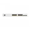 Cisco Catalyst 1200-24FP-4G Smart Switch, 24 prievadai GE, Full PoE, 4x1GE SFP, ribota viso gyvenimo apsauga (C1200-24FP-4G)