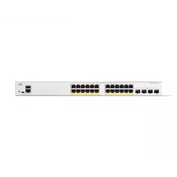 Cisco Catalyst 1200-24FP-4G Smart Switch, 24 prievadai GE, Full PoE, 4x1GE SFP, ribota viso gyvenimo apsauga (C1200-24FP-4G)