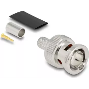 DELOCK BNC crimp jungtis RG59 kabeliui su termosusitraukiančiu vamzdeliu