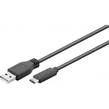 Goobay 55468 USB kabelis juodas