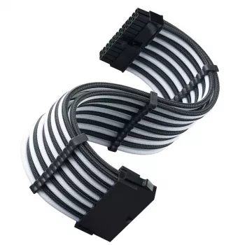 ATX ilginimo kabelis SILVERSTONE SST-PP07E-MBBW 30 cm juodas/baltas