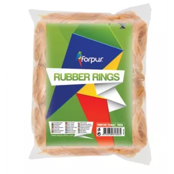 Elastinės gumelės FORPUS Ø 60 mm, natūralios spalvos, 500 g pakuotė, 60% gumos kiekis