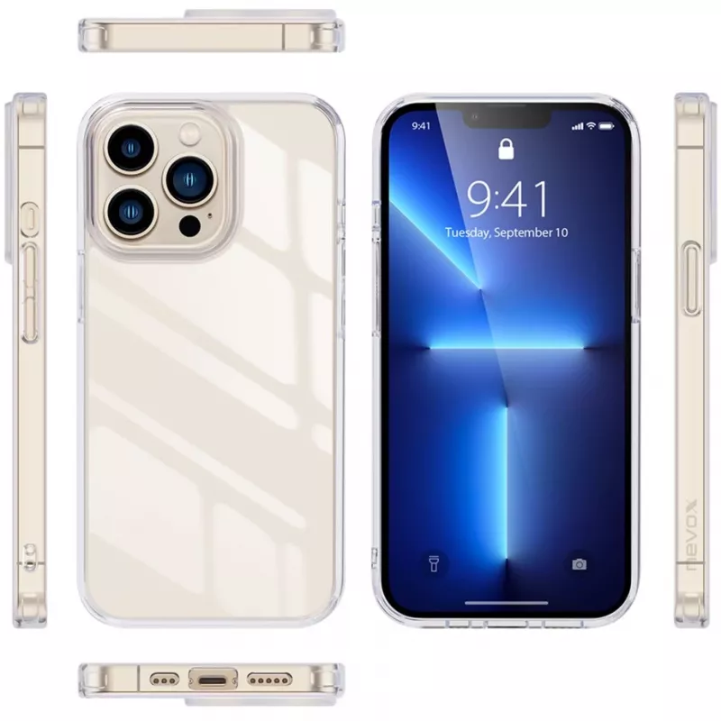 Nevox StyleShell SHOCKFlex dėklas iPhone 16 Pro Max 6.9 inch permatomas