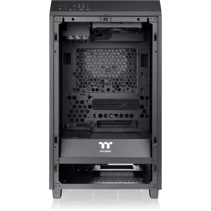 Thermaltake The Tower 200 Mini bokštas juodas, grūdintas stiklas
