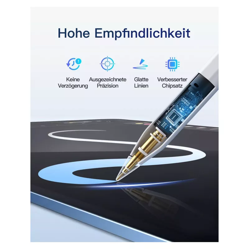 Rašiklis jutikliniam ekranui Inateck PCL005_WHITE – suderinamas su iPad Pro, iPad Mini, iPad 6–10