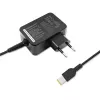 Qoltec 51035 maitinimo blokas Lenovo įrenginiams, 45 W, 20 V 2,25 A, Slim tip+pin, patalpoms, juodas