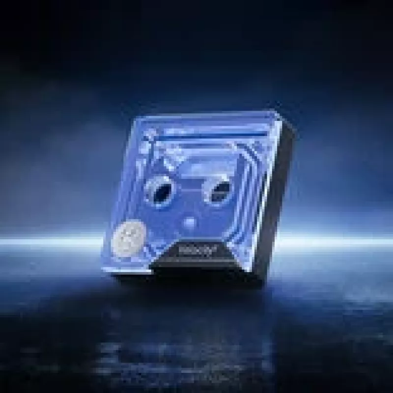 Vandens blokas EK-Quantum Velocity³ procesoriaus vandens aušinimui, Intel 1700/1851 ir AMD AM5 lizdams, akrilinis viršus