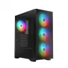 Korpusas Logic DART PRO ARGB MIDI USB-C Juodas