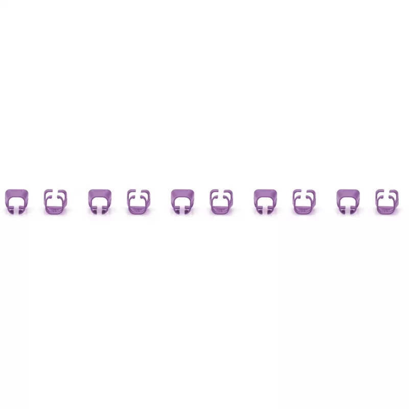 Spalvų kodavimo segtukas Digitus Color clips Patch kabeliui A-CC-VI PVC Violetinis