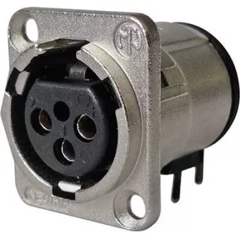 Neutrik NC3FD-H-0 sidabrinis jungties aksesuaras