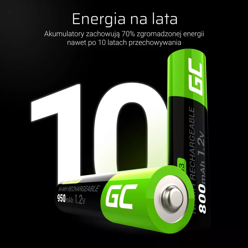 Green Cell GR08 įkraunama AAA baterija, NiMH