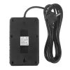 Maitinimo blokas MACLEAN MCE393 B – 4 kištukiniai lizdai, 3×USB, 110–240 V, 2500 W, 3 m laidas, juodas