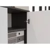 OLIV 2D CLOSED SHELVING UNIT, ANTHRACITE/Balta SET