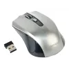 Belaidė pelė GEMBIRD MUSW-4B-04-BG – dešiniarankė, optinė 1600 DPI, 4 mygtukai, RF, juoda/pilka
