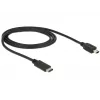 USB kabelis DeLOCK 83603 USB 2.0 1m USB C – Mini-USB B juodas