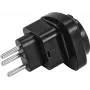 Maitinimo kištuko adapteris Omnitronic 30236262 EU į CH 10A, skirtas prijungti ES įrenginius prie Šveicarijos lizdų