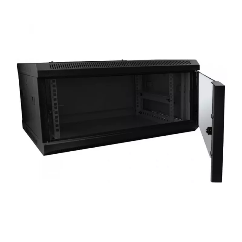 Sieninis tinklo spintos stovas ALLNET ALL-SMC6609SCHWARZ 9U, 600×600×503 mm, 50 kg, rakinamas, juodas