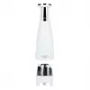 Druskos ir pipirų malūnėlių rinkinys Adler AD 4449W Steel White, keraminiai girnastekliai, 150 ml, įkrovimas per USB-C