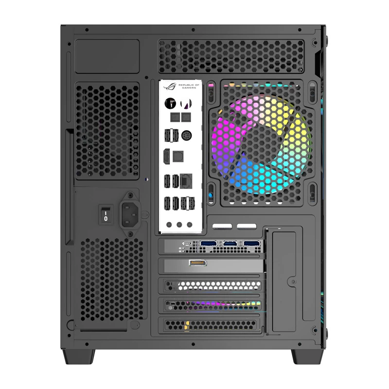 Korpusas DarkFlash B275 PRO (juodas) su 6 ventiliatoriais