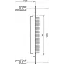 SCHROFF FLAT RAIL 84HP DIN41612 (4 vnt./komplekte) - Stovo priedas (20822048)