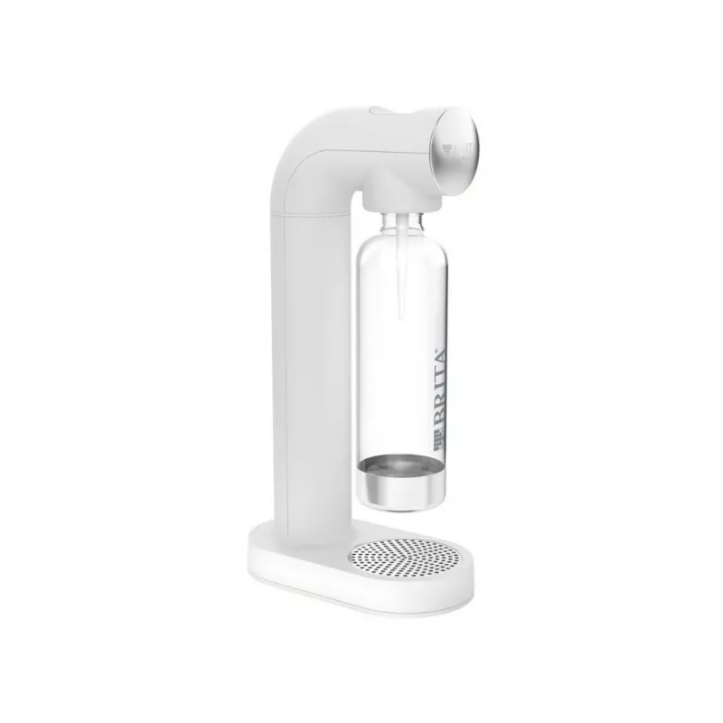 Gazuoto vandens butelis BRITA SodaONE White – 1 L, 60 L našumas, be BPA, 450×129×240 mm