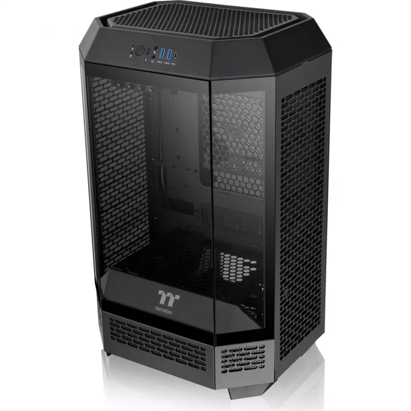 Thermaltake The Tower 300 Black Micro Tower korpusas su grūdinto stiklo šoniniu dangčiu