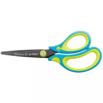 Žirklės Pelikan 810241 Art & Craft tiesaus pjūvio mėlynos geltonos