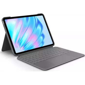 Logitech Combo Touch klaviatūra su dėklu, QWERTY JK anglų, Smart Connector, pilka
