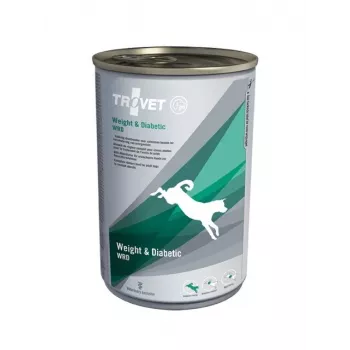 TROVET Weight & Diabetic WRD su vištiena – Šlapias šunų ėdalas – 400 g