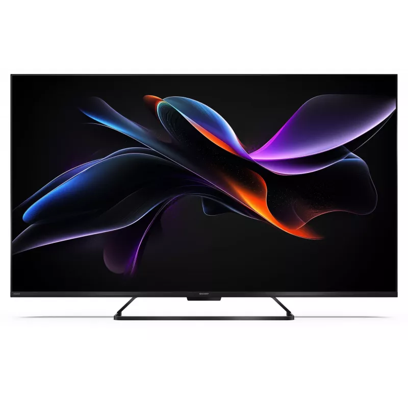 Sharp 55HR7265E 55 colių 4K UHD LED išmanusis televizorius su Google TV, juodos spalvos, energijos klasė F