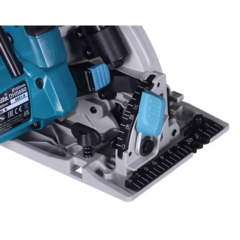 Nešiojamasis diskinis pjūklas Makita DHS680Z turkio spalvos 5000 RPM 18 V