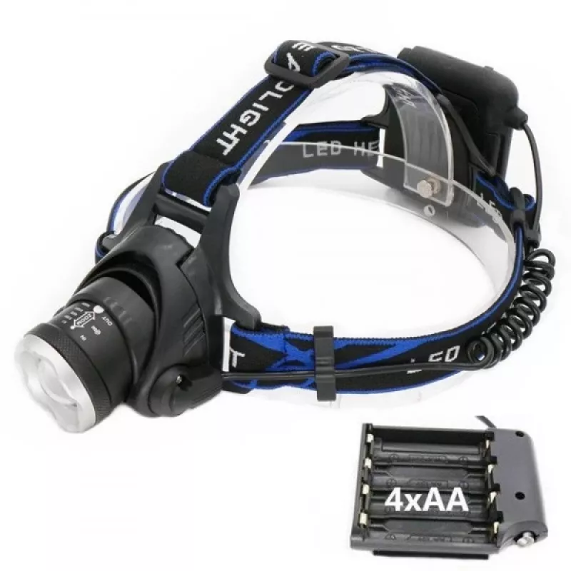 Kaktos žibintuvėlis ESPERANZA EOT005 – LED Cree T6, 3W, 600 lm, AA x2, aliumininis korpusas, atsparus vandeniui ir smūgiams, reguliuojamas dirželis
