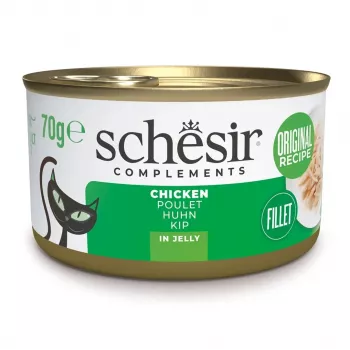 SCHESIR vištiena drebučiuose – šlapias kačių ėdalas – 70g