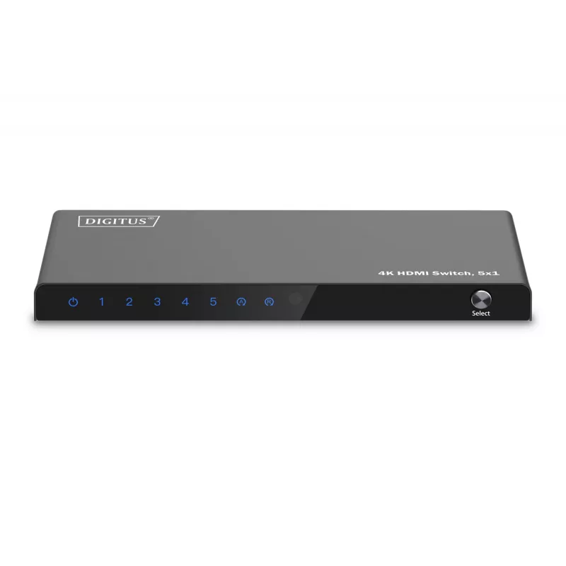 HDMI jungiklis DIGITUS DS-55332, 5x1, 4K@60Hz