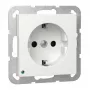 Gira 417003 sieninis/lubinis LED šviestuvas su SCHUKO kištukiniu lizdu