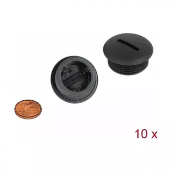 Kištukinis dangtelis M25 x 1,5, juodas nailonas, DeLOCK 60232