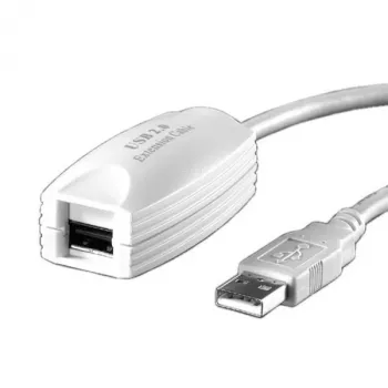 USB 2.0 ilgintuvas VALUE 1 prievadas baltas 5 m