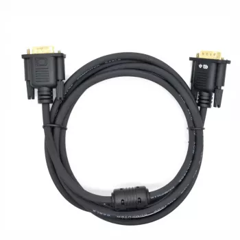TB VGA laidas 15M-15M 1,8 m juodas-auksinis (AKTBXVGAMMG180B)