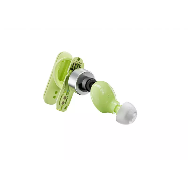 Belaidės ausinės į ausį Skullcandy Smokin’ Buds žalios, intraauralinės, 20–20000 Hz, 0,0406 kg