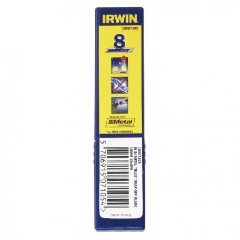 IRWIN BROKEN BLADES 18mm /50vnt. BI-METAL