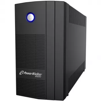 PowerWalker Basic VI 1000 SB Line-Interactive 1000VA 3x AC išėjimai Bokštas Juoda Nepertraukiamo maitinimo šaltinis (UPS) (10121068)