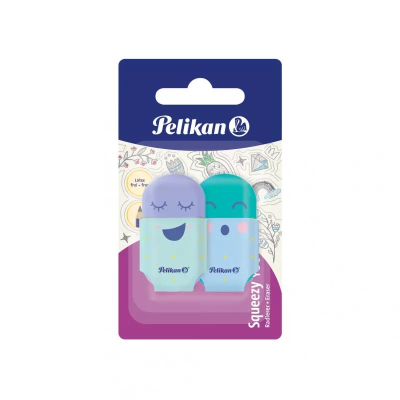 Trintukas Pelikan 606219 plastikinis įvairiaspalvis 2 vnt.