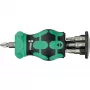 Bitų laikiklis Wera KK Stubby Magazin RA 4 magnetinis, modelis 05008893001, kompaktiškas stubby žurnalas antgaliams