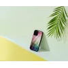 Apsauginis dėklas iKins Apple iPhone 12 / 12 Pro — vandens gėlės raštas, juodas