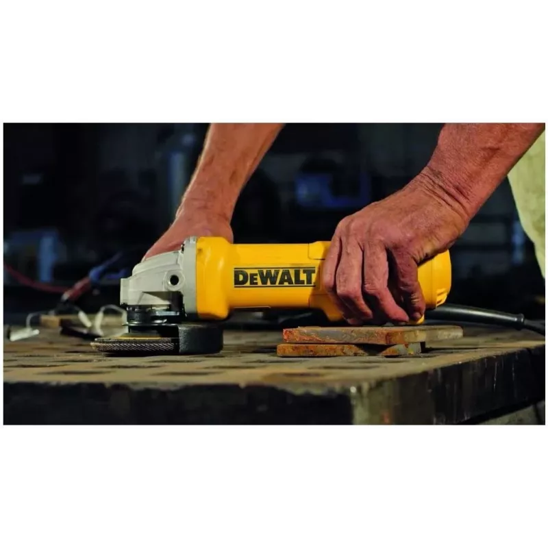 Kampinis šlifuoklis DeWalt DWE4233, 1400 W, 115 mm diskas, 2,45 kg, tinklinis
