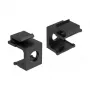 Dulkių dangtelis DELOCK 86403, 4 vnt., juodas, 17,3×22,3×16,3 mm