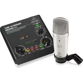 Mikrofonas Behringer Voice Studio – įrašymo ir tinklalaidžių rinkinys