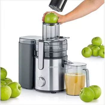 Severin ES 3570 sulčiaspaudė, 800 W, 1,1 l, plienas/juoda