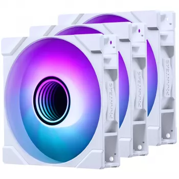 PHANTEKS M25G2-120 D-RGB White 120 mm korpuso ventiliatorius su adresuojamu RGB apšvietimu